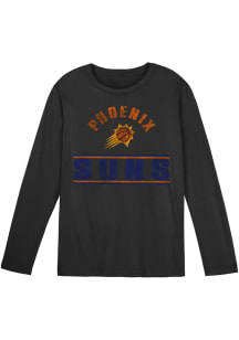 Phoenix Suns Boys Black Double Bar Long Sleeve T-Shirt
