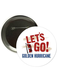 Tulsa Golden Hurricane 3" Lets Go Button - Navy Blue