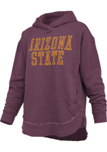 Pressbox Arizona State Sun Devils Womens Maroon Clairmont Hooded Sweatshirt
