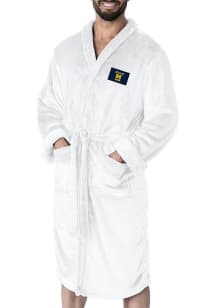 Michigan Wolverines White Dad Silk Touch Bathrobes