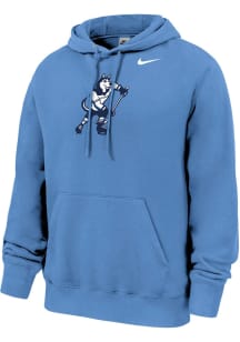 Nike UConn Huskies Mens Light Blue Jonathan Playing Hockey Long Sleeve Hoodie