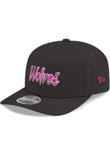 New Era Minnesota Timberwolves City Edition 9SEVENTY Stretch Snap Adjustable Hat - Black