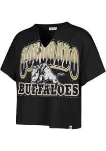 47 Colorado Buffaloes Womens Black Win Big Short Sleeve T-Shirt