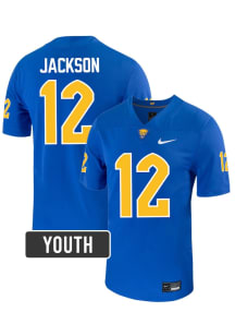 Beau Jackson Pitt Panthers Youth Blue  NIL Name And Number Football Jersey
