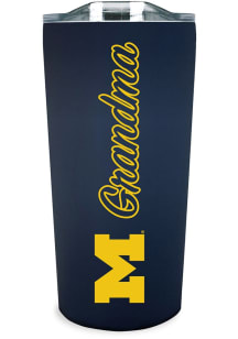 Michigan Wolverines 18oz Grandma Soft Touch Stainless Steel Tumbler - Navy Blue
