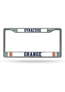 Syracuse Orange Premium Chrome License Plate Frame - Silver