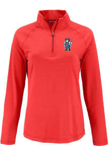 Cutter and Buck Nebraska Cornhuskers Womens Scarlet Red Coastline Qtr Zip