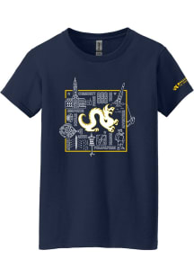 Summit Sportswear Drexel Dragons Womens Navy Blue Welcome Week 2016 Short Sleeve T-Shirt