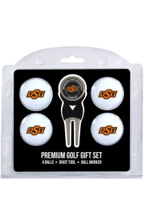 Oklahoma State Cowboys Divot Tool 4 Pack Golf Gift Set