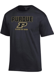 Champion Purdue Boilermakers Black Class of 2026 Short Sleeve T Shirt