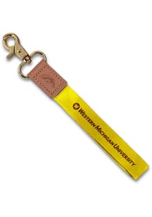 Jardine Western Michigan Broncos Wristlet Keychain W/Custom Strap Lanyard - Brown