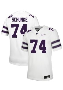 Navarro Schunke  Nike K-State Wildcats White NIL Name And Number Football Jersey