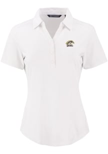 Cutter and Buck Western Michigan Broncos Womens White Forge Eco Polo Short Sleeve Polo Shirt