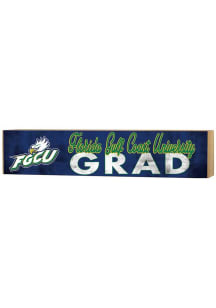 KH Sports Fan Florida Gulf Coast Eagles Grad graduation graphic Sign - Blue