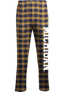 Michigan Wolverines Mens Yellow Team Name Sleep Pants