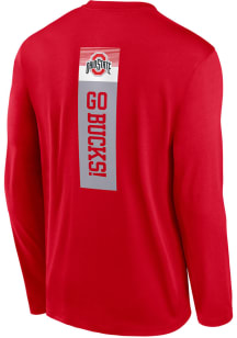 Nike Ohio State Buckeyes Red Front Back Stack Long Sleeve T-Shirt