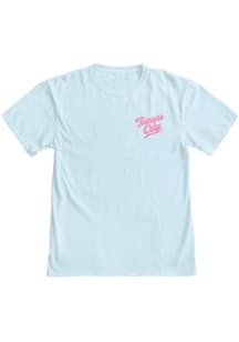 Blue 84 Kansas City Womens Light Blue Stamp design Short Sleeve T-Shirt