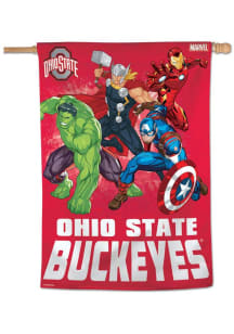 Ohio State Buckeyes Marvel Avengers  28x40 Banner - Scarlet Red