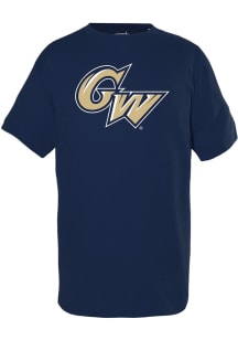 George Washington Revolutionaries Youth Navy Blue Toni Short Sleeve T-Shirt