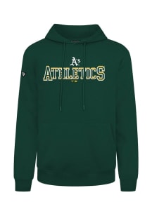 Levelwear Oakland Athletics Mens Green Podium Journey Long Sleeve Hoodie