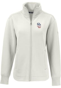 Cutter and Buck San Diego Padres Womens White Stars and Stripes Roam Light Weight Jacket