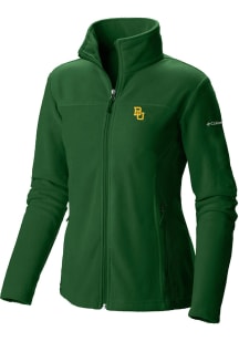 Columbia Baylor Bears Womens Green Give and Go II Fleece Light Weight Jacket