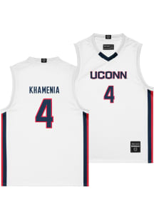 Nikolas Khamenia  Campus Ink UConn Huskies Youth NIL Navy Blue Basketball Jersey