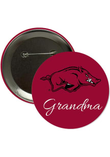 Arkansas Razorbacks 3" Grandma Button - Red