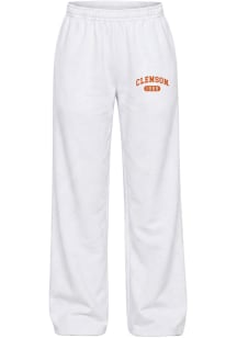 Hype and Vice Clemson Tigers Womens Varsity White Sweatpants