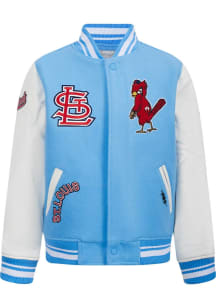 Pro Standard St Louis Cardinals Youth Light Blue Retro Classics Heavy Weight Jacket