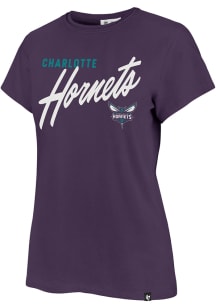 47 Charlotte Hornets Womens Purple Turf Side Short Sleeve T-Shirt