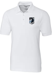 Cutter and Buck Minnesota United FC Mens White Advantage Short Sleeve Polo