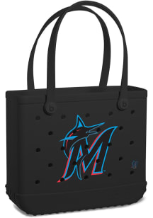 Miami Marlins Black Medium Bogg Bag Tote