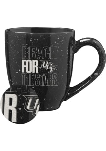 UCF Knights Reach For The Stars 16oz Speckle Ceramic Mug - Black