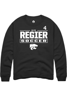 Alix Regier K-State Wildcats Mens Black NIL Stacked Box Player Crew
