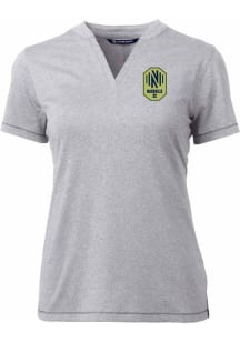 Cutter and Buck Nashville SC Womens Grey Forge Short Sleeve T-Shirt