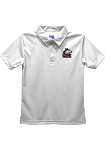 Vive La Fete Northern Illinois Huskies Toddler White Team Short Sleeve Polo Shirt