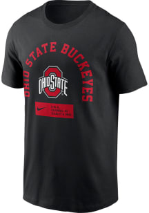 Nike Ohio State Buckeyes Black Seasonal Front Back Short Sleeve T Shirt