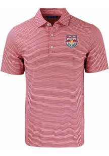 Cutter and Buck New York Red Bulls Red Forge Double Stripe Big and Tall Polo