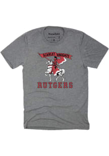 Homefield Rutgers Scarlet Knights Grey Vintage Scarlet Knights Short Sleeve Fashion T Shirt