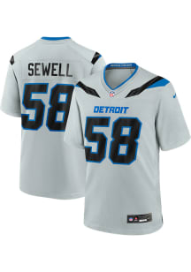 Penei Sewell  Nike Detroit Lions Silver Rivalry Football Jersey
