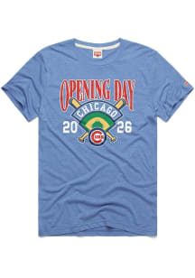 Homage Chicago Cubs Light Blue Opening Day 2026 Short Sleeve Fashion T Shirt