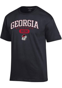 Champion Georgia Bulldogs Black Pill Box Mom Jersey Short Sleeve T Shirt