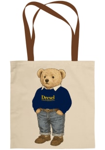 Drexel Dragons White Teddy Bear Tote Tote