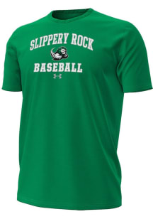 Under Armour Slippery Rock Green Baseball Performance Short Sleeve T Shirt