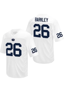 Saquon Barkley  Original Retro Brand Penn State Nittany Lions White Name and Number Jersey Footbal..