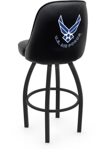 Air Force Padded Swivel Pub Stool - Black