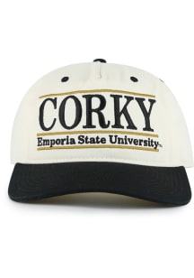 Emporia State Hornets Retro Two Tone 5-Panel The Bar Adjustable Hat - Ivory
