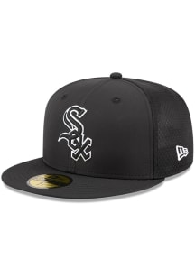 New Era Chicago White Sox Mens Black 2026 MLB Batting Practice Fan Pack 59FIFTY Fitted Hat