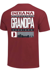 Indiana Hoosiers Crimson Grandpa Tiles Short Sleeve T Shirt